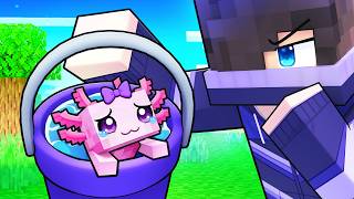 I'm a BABY AXOLOTL in Minecraft!