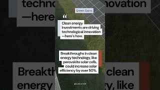 Clean Energy Tech: Solar Efficiency Boost 🌞 #CleanEnergy #Innovation #TechAdvancements
