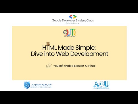 HTML Made Simple: Dive into Web Development Session 2