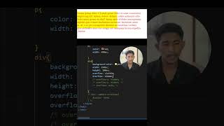 Overflow in CSS #overflow #css #shorts