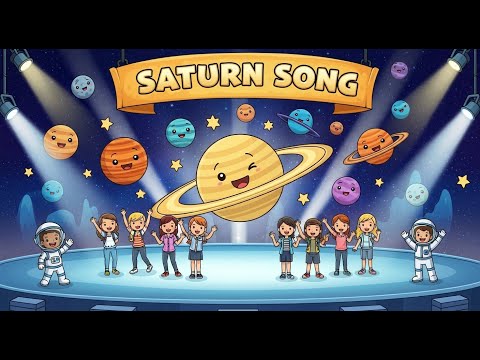 Saturn Song for Kids | Learn About Saturn’s Rings, Moons & Fun Facts