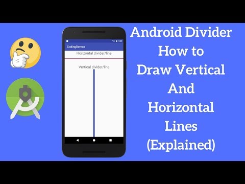Android Divider - How to Draw Vertical And Horizontal Lines (Explained)