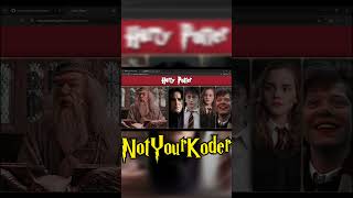 [Source code👆🏻] Built a Harry Potter Website Using SCSS 🧙‍♂️ #notyourkoder #harrypotter