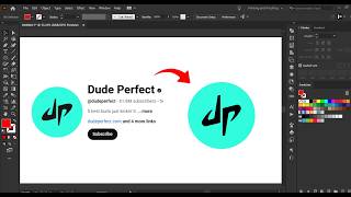 i designed dude perfect youtuber logo
