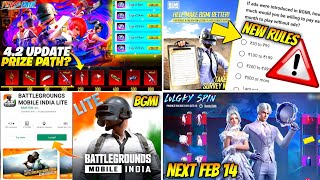 BGMI NEXT PRIZE PATH | BGMI LITE IS COMING  | BGMI ONLY FOR PAYMENT | NEW LUCKY SPIN | BGMI SURVEY