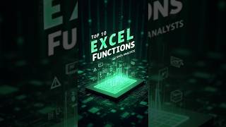 Top 10 Excel Functions Every Data Analyst Must Know! #excel #dataanalysis #excelfunctions #shorts