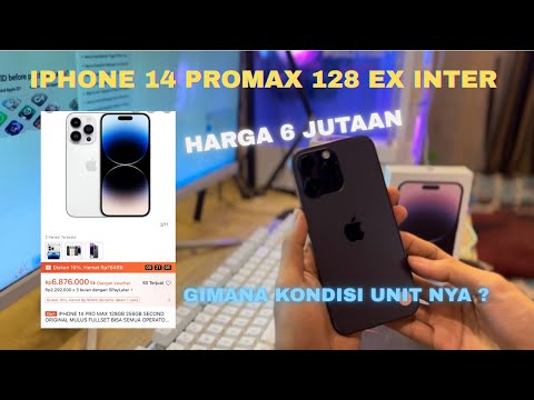 REVIEW & UNBOXING IPHONE 14 PROMAX 128 EX INTER SHOPEE HARGA 6JT AN ‼️| SIMLOCK BUKAN YAH⁉️