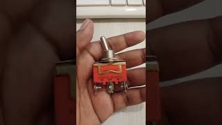 TOGGLE ORANGE 3 PIN SCREW ON OFF ON #toggleswitch