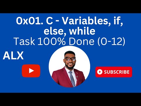 0x01  C   Variables, if, else, while task done 100%