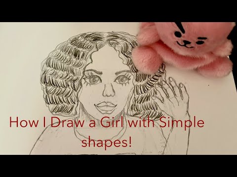 How I Draw a Girl Step-by-Step (Using Simple Guidelines) (These songs are not mine⚠️)