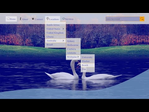 Coding Tutorial. How To Create Navbar With Dropdown Menu Using HTML and CSS For Beginners.