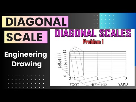 How to draw diagonal scale | Engineering drawing | ED | #viral #youtube #drawing #youtuber
