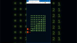 HTML CSS JS - Square Pattern - characters * and integers - THINHPHAM #shorts