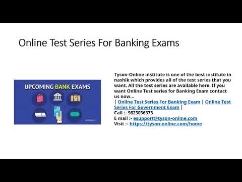 Online Test Series For Banking Exams | Online Test Series For General Knowledge | Tyson-Online