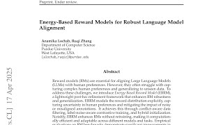 Energy-Based Reward Models for Robust Language Model Alignment
