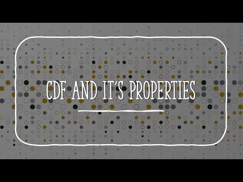 "📘 Cumulative Distribution Function (CDF) & Its Properties | Probability & Statistics Explained"