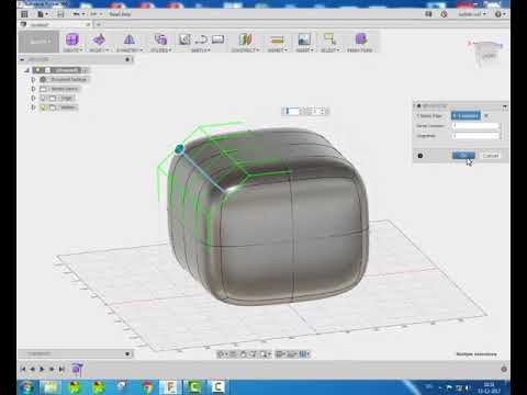 Autodesk Fusion 360 Tutorial.....Application Of "SCUPLT (Surface) --- Bevel Edge" Tool.