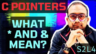 S2L4. * and & in relation to pointer variable | Understanding C - Pointers