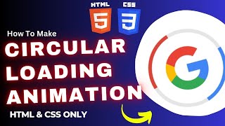 Creating a Circular Page Loading Animation Effect using CSS | Html & CSS Mini Project for Beginners