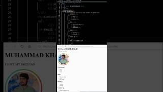 HTML❤️❤️CV design 👈#shortvideo #viralvideo #youtubesearch#KScomputeracademy #html #htmldesign