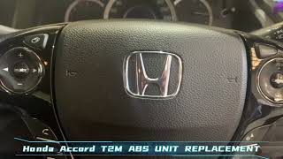 81-20 ACCELERATION SENSOR MALFUNCTION HONDA ACCORD 2013 ON T2M ABS PUMP UNIT - HOW TO SOLVE