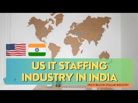 What caused salary decline in US Staffing industry in India