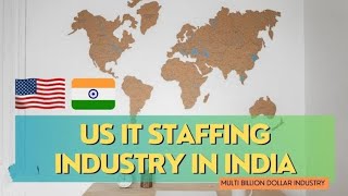 What caused salary decline in US Staffing industry in India