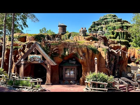 Tiana’s Bayou Adventure construction update in Magic Kingdom at Walt Disney World in 4K.