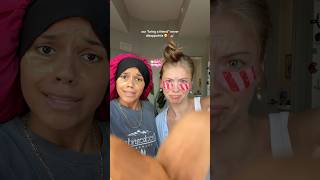 makeup transition with bestie🙂‍↔️🫶🏼✨  #makeupinspo #makeuptransition #trending