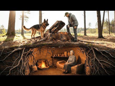 Abandoned by Children—Elderly Couple Built a Hidden Home Inside a Giant Tree