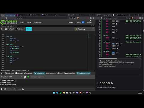 more 8086 architecture stuff + learning asm