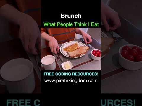 What people think I do VS What I actually do: Brunch