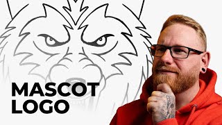 Drawing a mascot style logo design in Illustrator - part 1