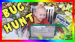 BUG HUNT || PLAY AND HUNT FOR REAL BUGS || BUGS FOR KIDS || NICK BAKERS SNAIL WORLD