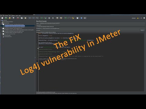 The Fix Log4j vulnerability in JMeter