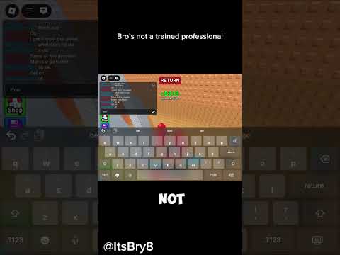 Bro’s not a trained professional 