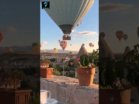 📍 Cappadocia, Turkey#cappadocia #travel #turkey  #hotairballoon #travelshorts #cappadociaturkey