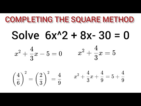 Quadratic Equation by Completing the Square | Step-by-Step Tutorial