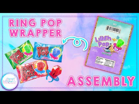 How to wrap custom Ring Pop wrapper | Using my template