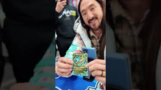 BACK TO BACK with Steve Aoki #pokemoncards #pokemonpulls #steveaoki #pokemonopening #pokemonchannel