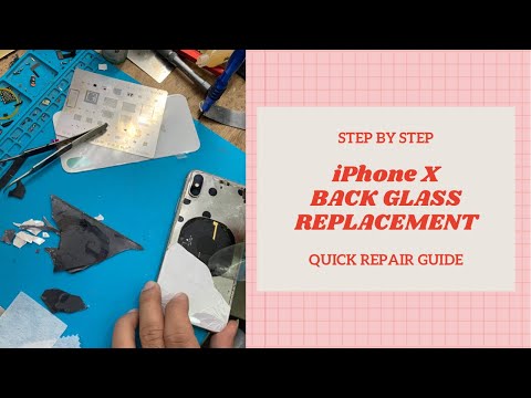 iPHONE X BACK GLASS REPLACEMENT STEP BY STEP | PH