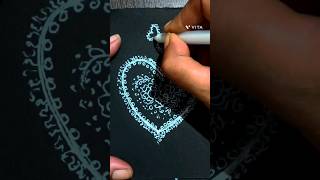 very easy design for a beginners heart shape design #shots