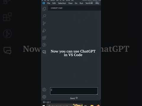 VS Code plugin for working with ChatGPT #shorts #chatgpt #programming