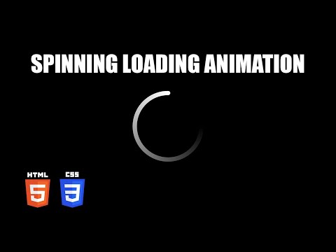 Spinning Gradient Loading Animation | HTML & CSS Tutorial