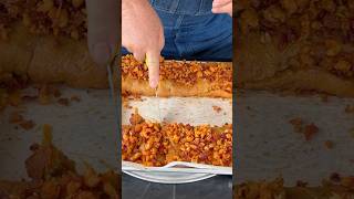 Eating Boudin Crawfish King Cake!