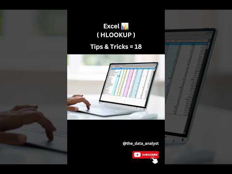 Excel tips and tricks no 18 | HLOOKUP Function | Excel | #excel #datascience #dataanalytics