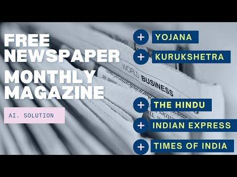 Free Download: Daily Newspaper and Monthly Magazine PDF