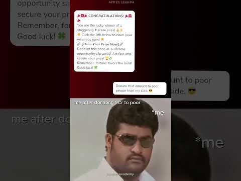Don't Click on links, just donate 😂😎 #cybersecurity #memes #ytshorts #shortsfeed  #shorts  #funny