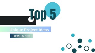 Top 5 Unique Projects Idea | Using HTML And CSS 🎯 |