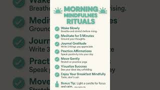Morning Mindfulness Rituals 🌅 #superfood #viral #shorts